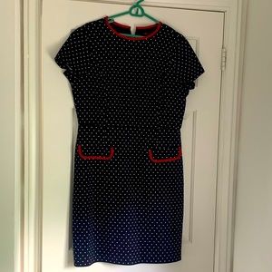 Brooks Brothers Polka Dot Dress, red, white, blue